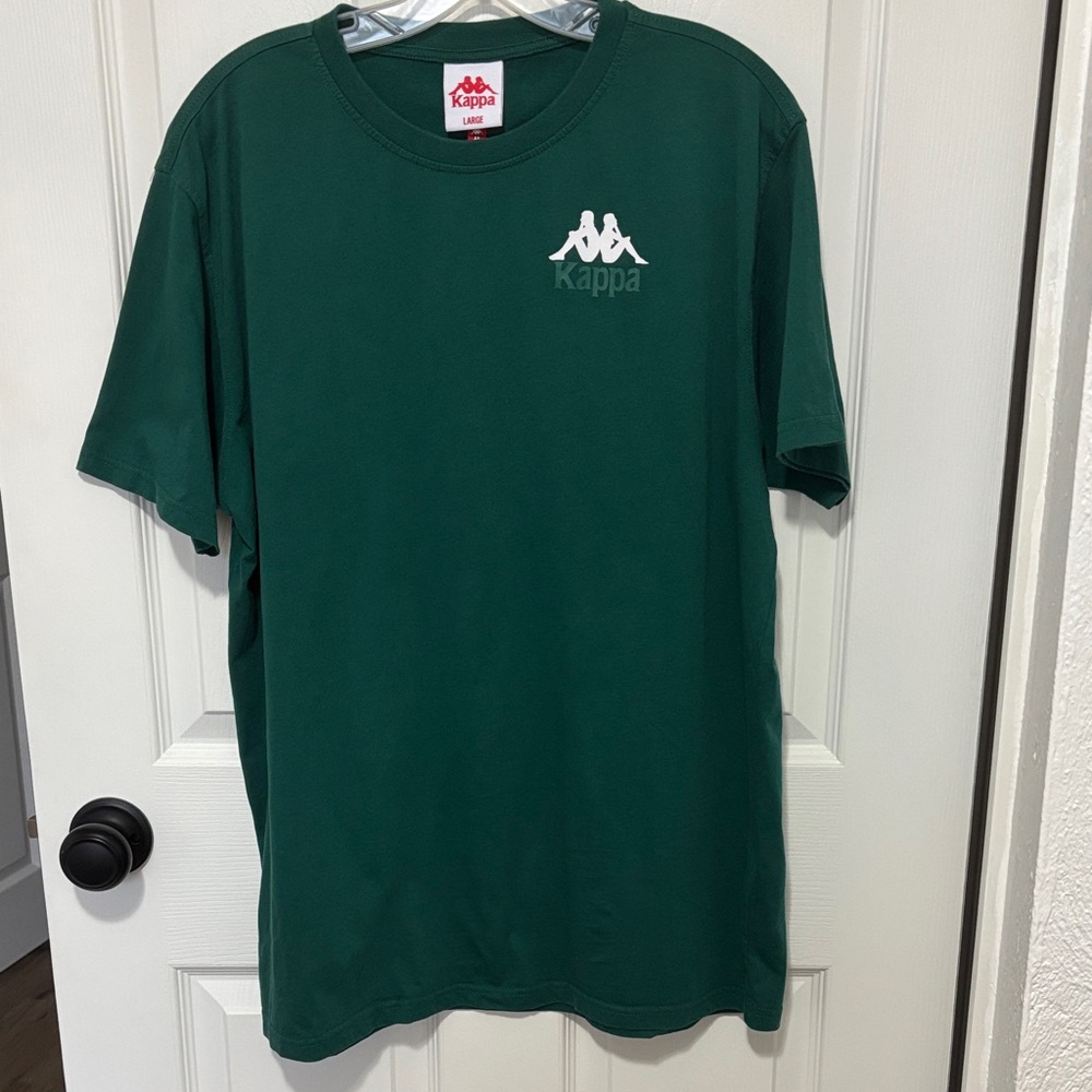 Kappa Authentic Runis Green T-Shirt Regular Fit Crewneck Short Sleeves